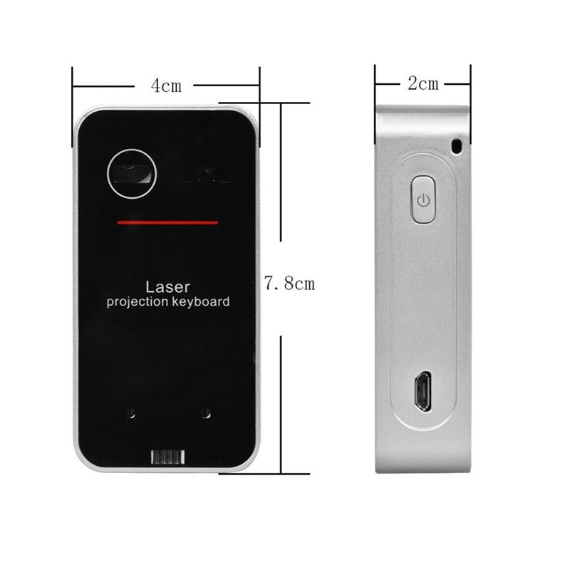 LEING FST Virtuelle Lasertastatur Bluetooth Wireless Projektor Telefontastatur Für Computer Pad Laptop Mit Mausfunktion DamnLuxe