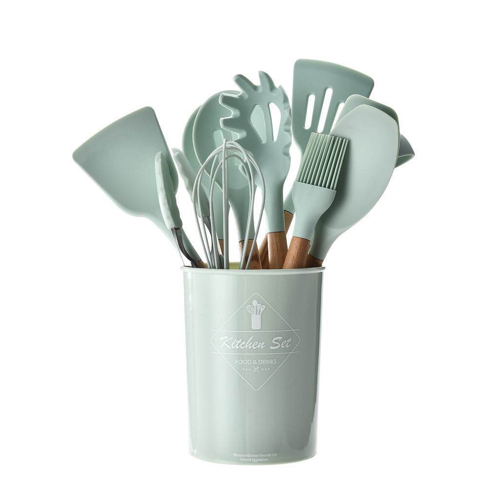 Silikon Küchen Set mit Holzgriffe DamnLuxe