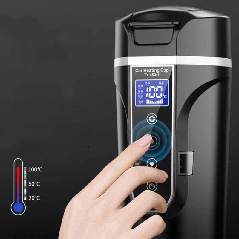 Portable Auto Flasche  Smart Touch Digital Display Insulated Cup Home Traveling Heating Cup Water Bottle DamnLuxe