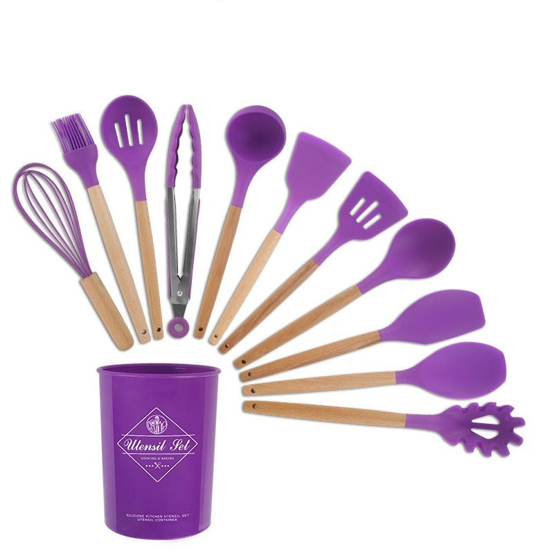Silikon Küchen Set mit Holzgriffe DamnLuxe