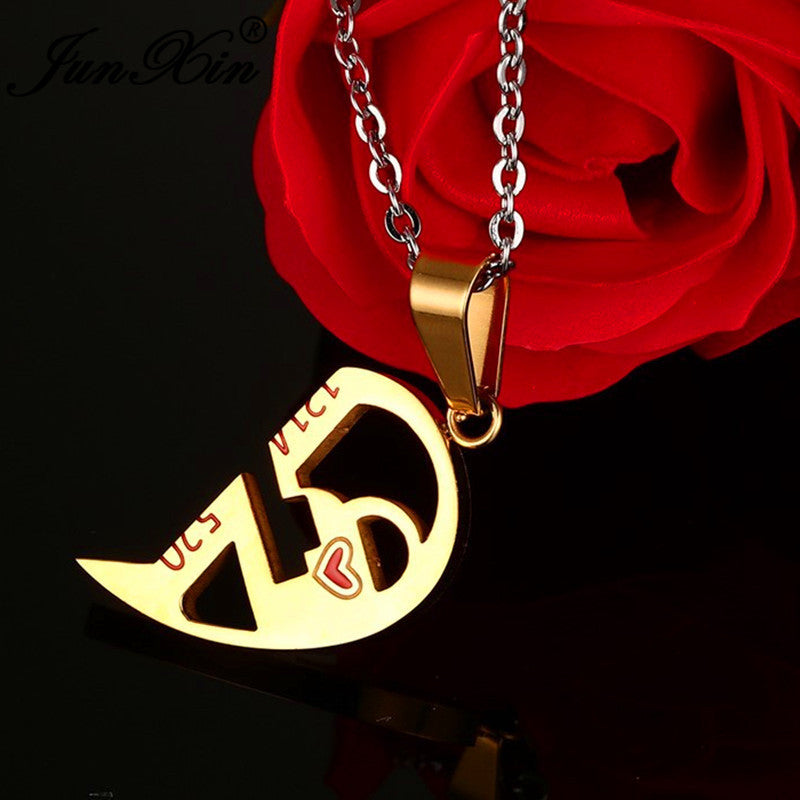 Geschenke für Jahrestag/Valentinstag, etc.. Liebes Schlüssel Kombinations Kette für Paare DamnLuxe