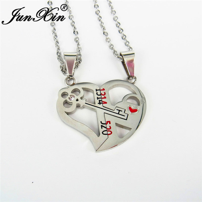 Geschenke für Jahrestag/Valentinstag, etc.. Liebes Schlüssel Kombinations Kette für Paare DamnLuxe