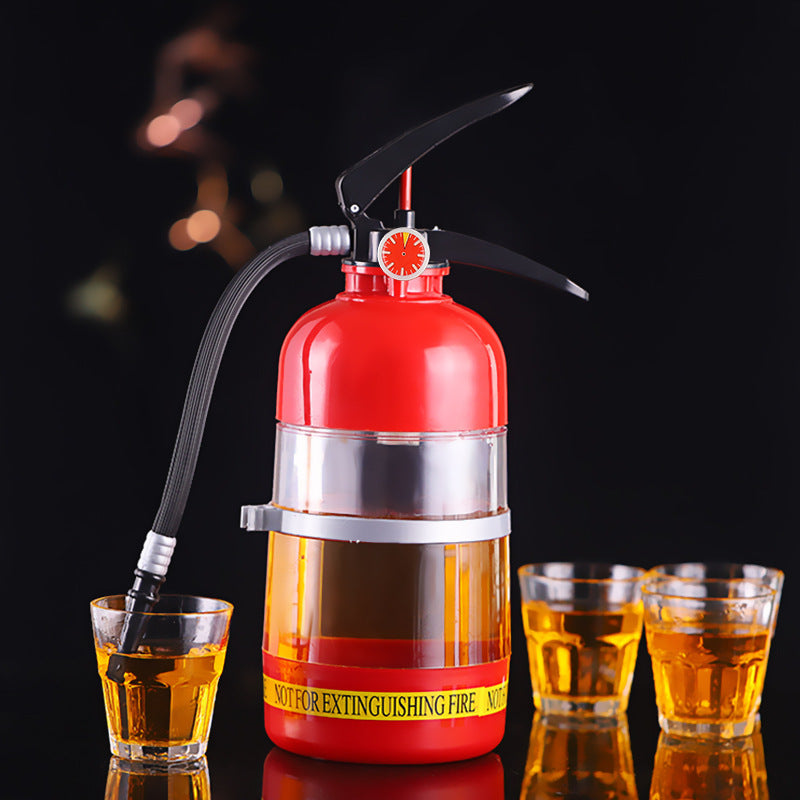 2L Kreativer Weingetränkespender Feuerlöscher Ausgießer Party Bier Wasserspender Bierfässer Getränke Schnaps Bar Zubehör Küchenhelfer DamnLuxe