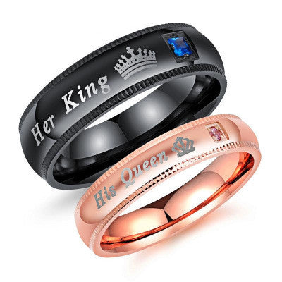 Kronen Ringe für Paare DamnLuxe