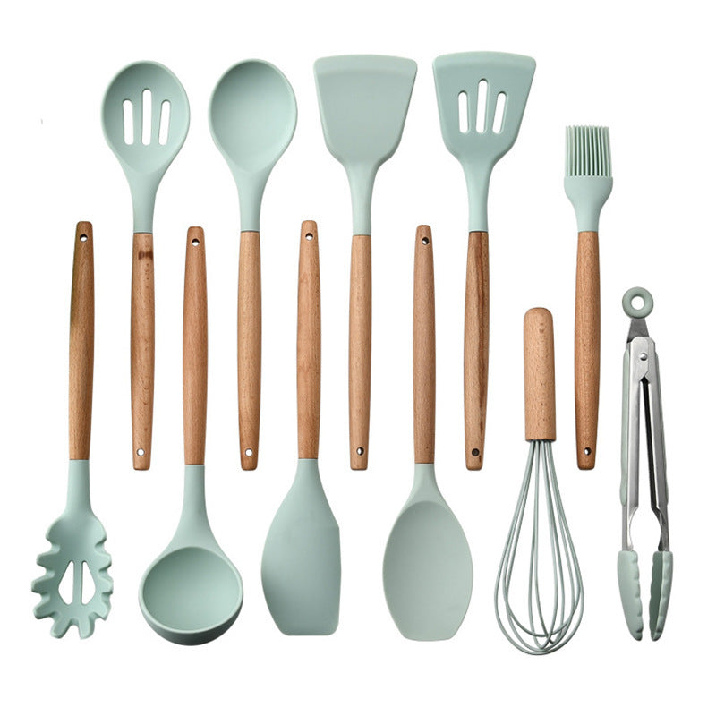 Silikon Küchen Set mit Holzgriffe DamnLuxe
