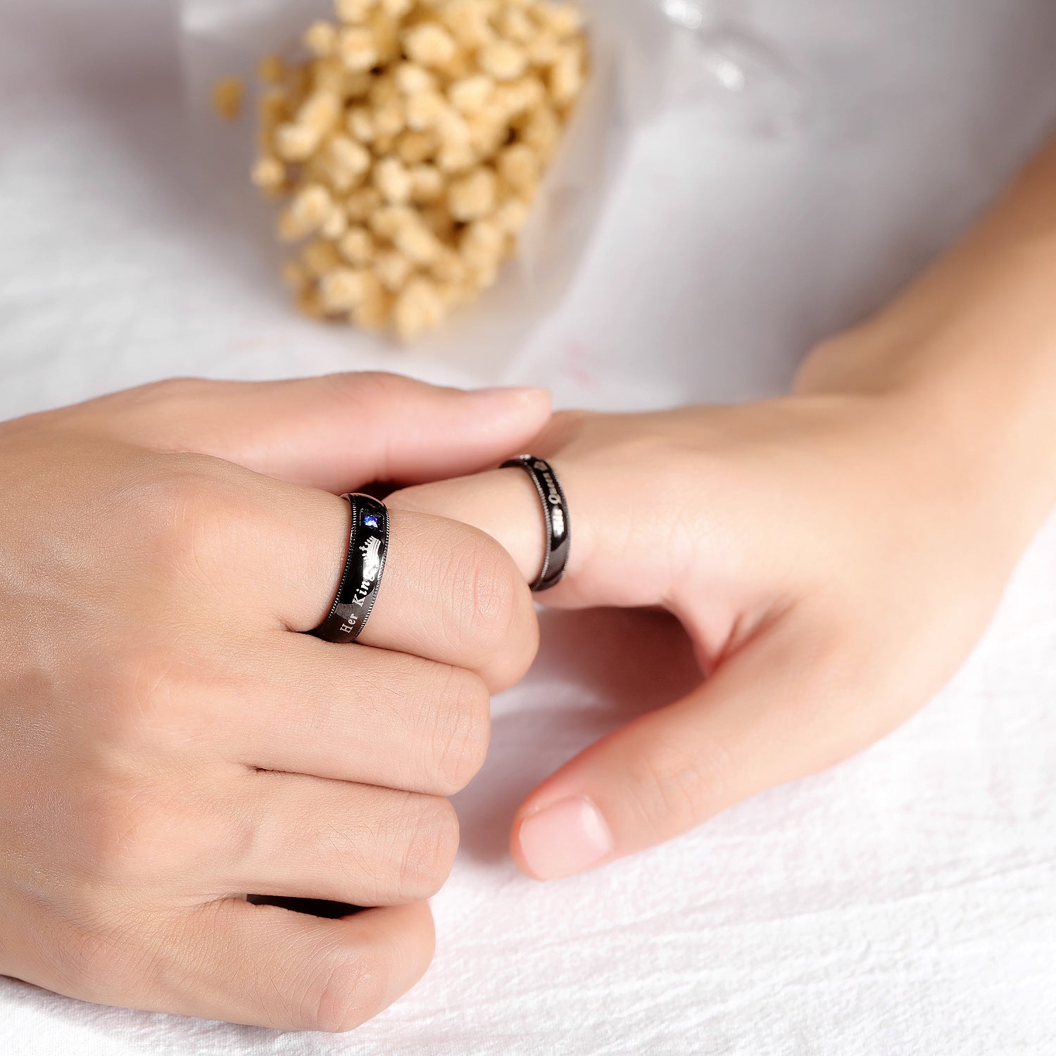 Kronen Ringe für Paare DamnLuxe