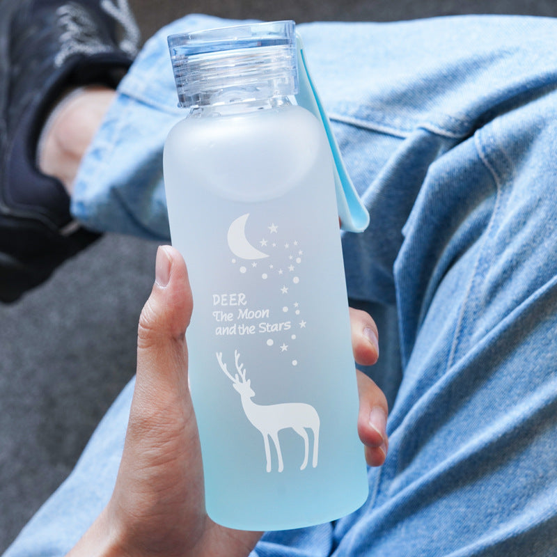 Süße Transparente Flasche für To Go DamnLuxe