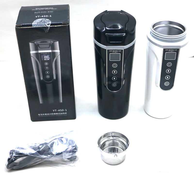 Portable Auto Flasche  Smart Touch Digital Display Insulated Cup Home Traveling Heating Cup Water Bottle DamnLuxe