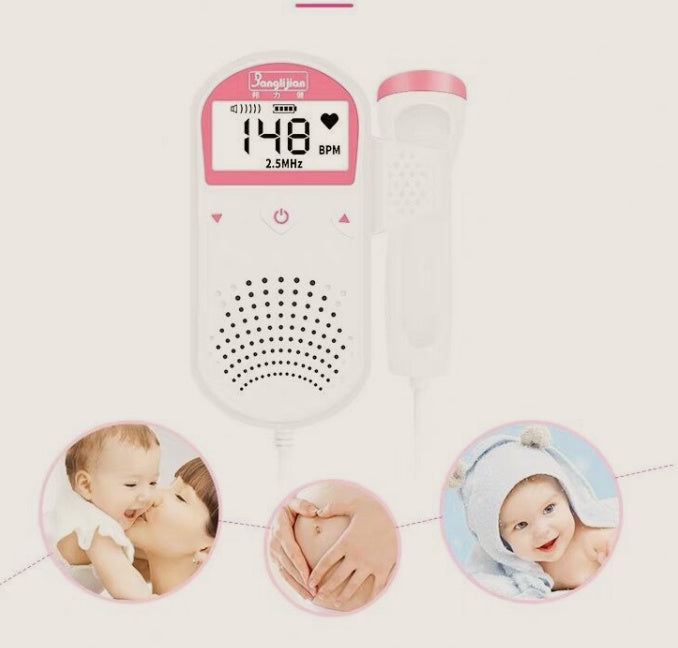Herzfrequenzmonitor für zu Hause – Schwangerschaftsüberwachung – Herzfrequenzerkennung für Babys DamnLuxe