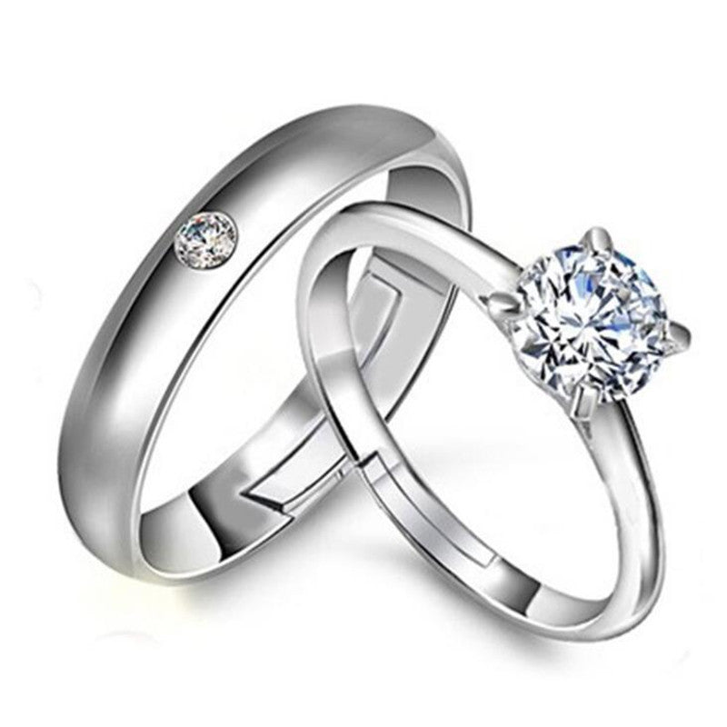 Sterling Silber Paar Ringe DamnLuxe