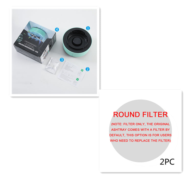 Rauchentfernungs-Luftreinigungs-Aschenbecher, Anionenreinigung, praktischer automatischer Luftreiniger-Aschenbecher, tragbares Gerät für den Auto-Aschenbecher DamnLuxe