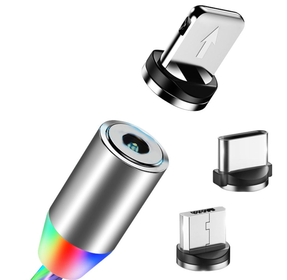 Kompatibel mit Apple, fließendes Licht, magnetisches Streamer-Datenleitungskabel für iPhone Android Typec DamnLuxe