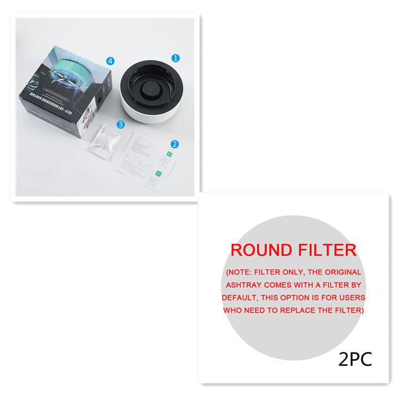 Rauchentfernungs-Luftreinigungs-Aschenbecher, Anionenreinigung, praktischer automatischer Luftreiniger-Aschenbecher, tragbares Gerät für den Auto-Aschenbecher DamnLuxe