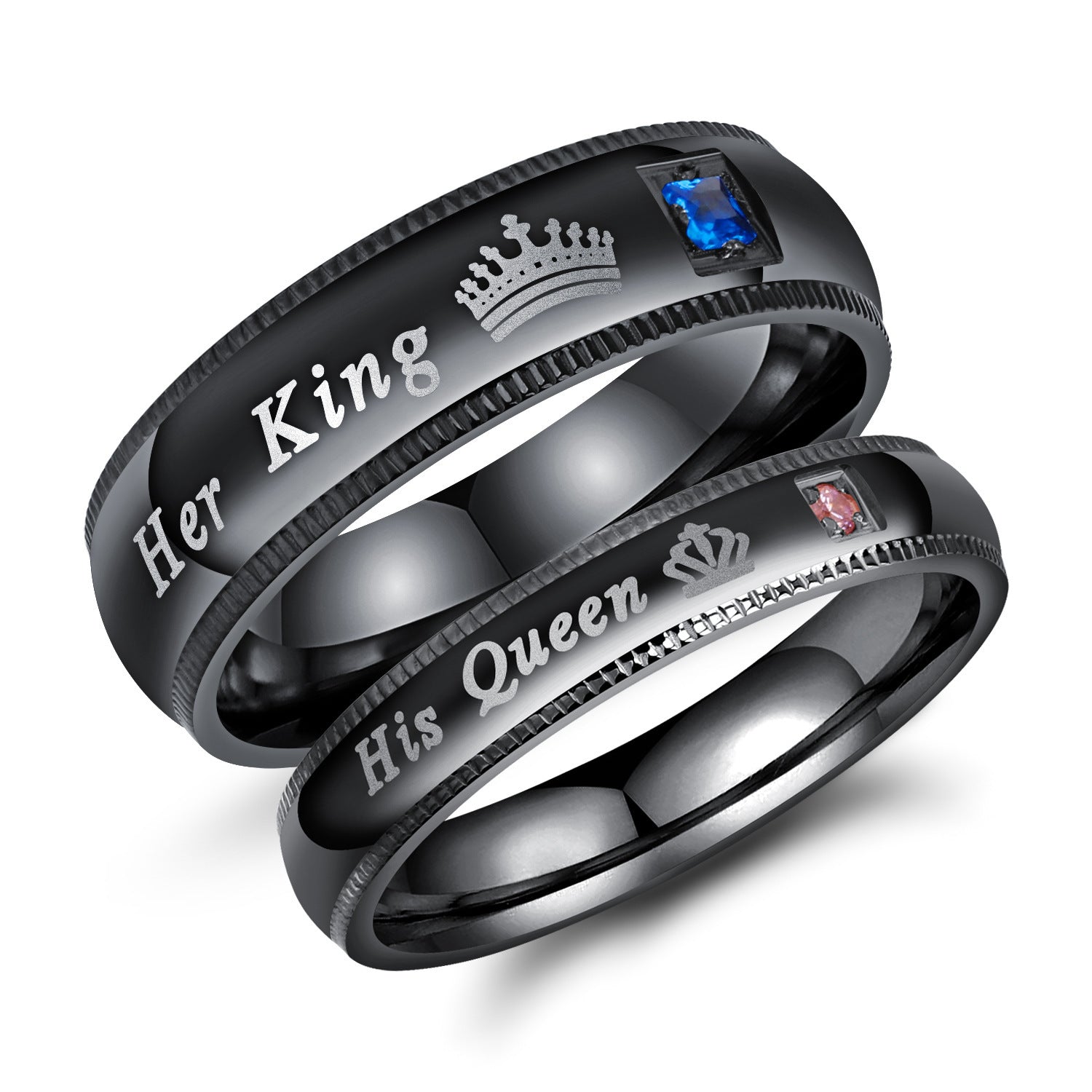 Kronen Ringe für Paare DamnLuxe