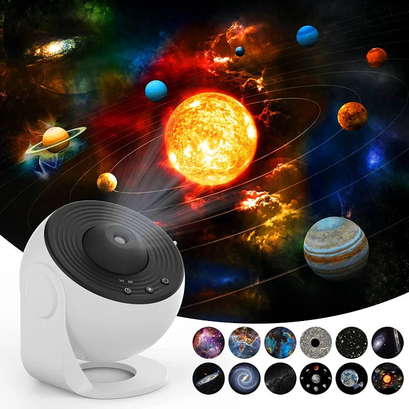 Geschenke für Alle, Nachtlicht-Galaxie-Projektor, Sternenhimmel-Projektor, 360-Grad-Drehung, Planetarium-Lampe für Kinderzimmer, Valentinstagsgeschenk, Hochzeitsdeko DamnLuxe