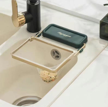 Küchenspüle Filter Rack Saugnapf Einweg Reste Reste Filter Tasche Küche Müll Abfluss Rack Spüle Sieb Küche Gadgets DamnLuxe