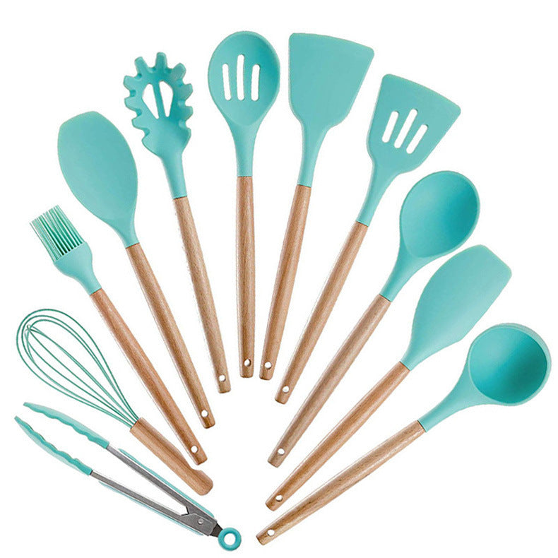 Silikon Küchen Set mit Holzgriffe DamnLuxe