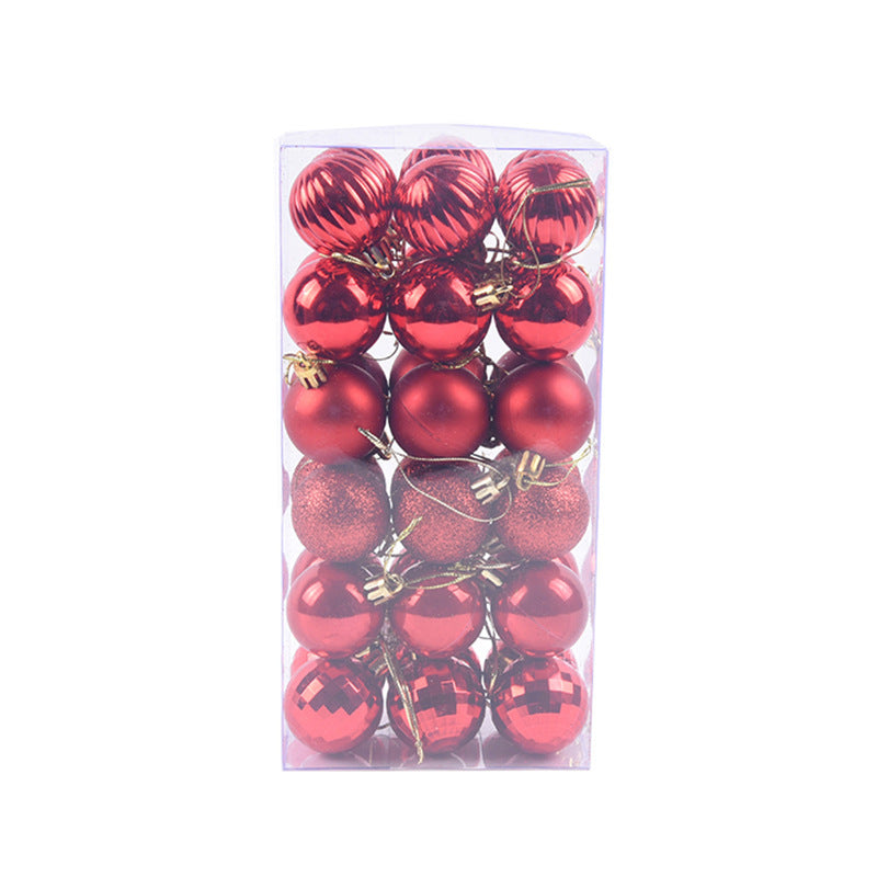 36-teiliges Weihnachts-Farbkugel-Set im ganzen Set DamnLuxe