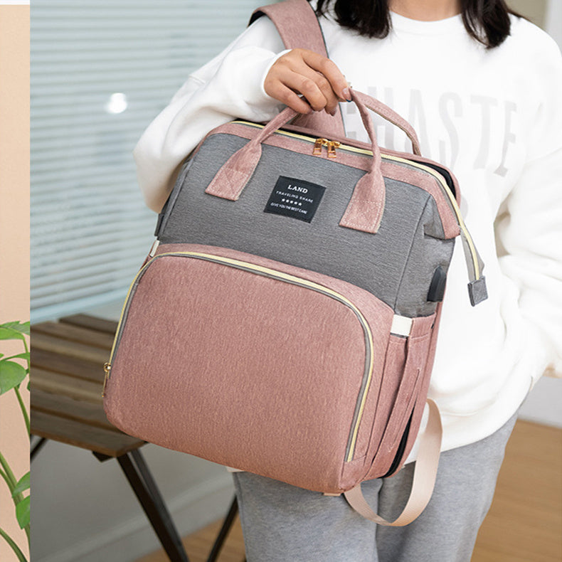 Wickeltasche, Mutter's Rücksack für Babys, Krippe Rucksack, Große, Kapazität Heraus Milch Isolierte Tasche DamnLuxe
