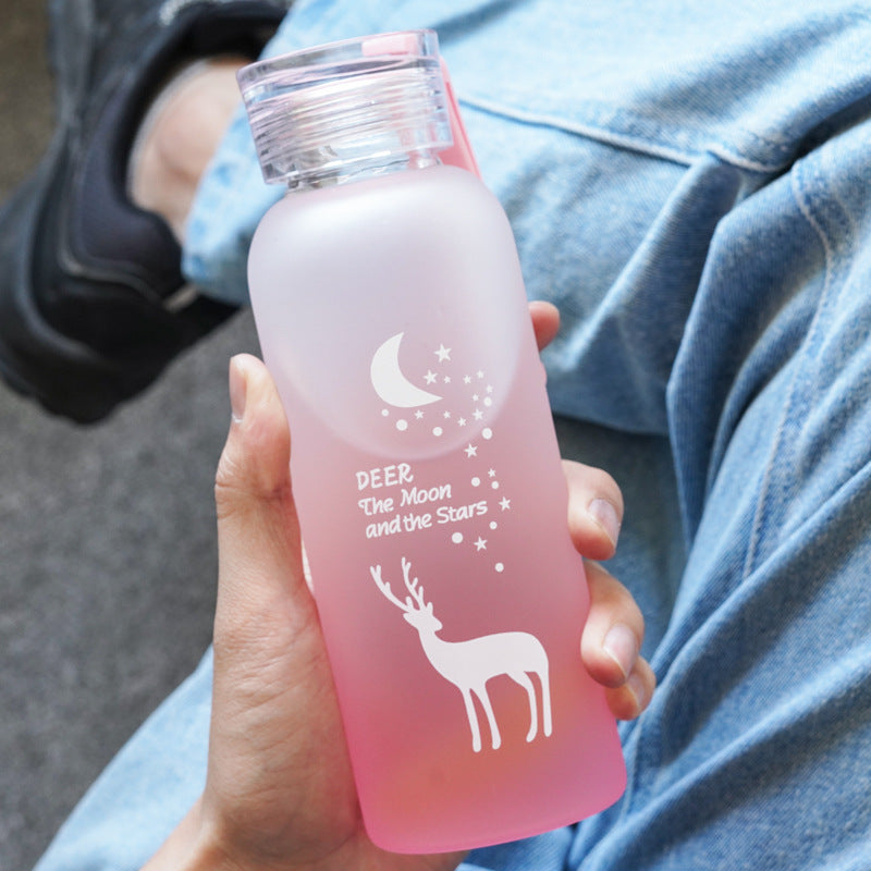 Süße Transparente Flasche für To Go DamnLuxe