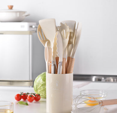 Silikon Küchen Set mit Holzgriffe DamnLuxe