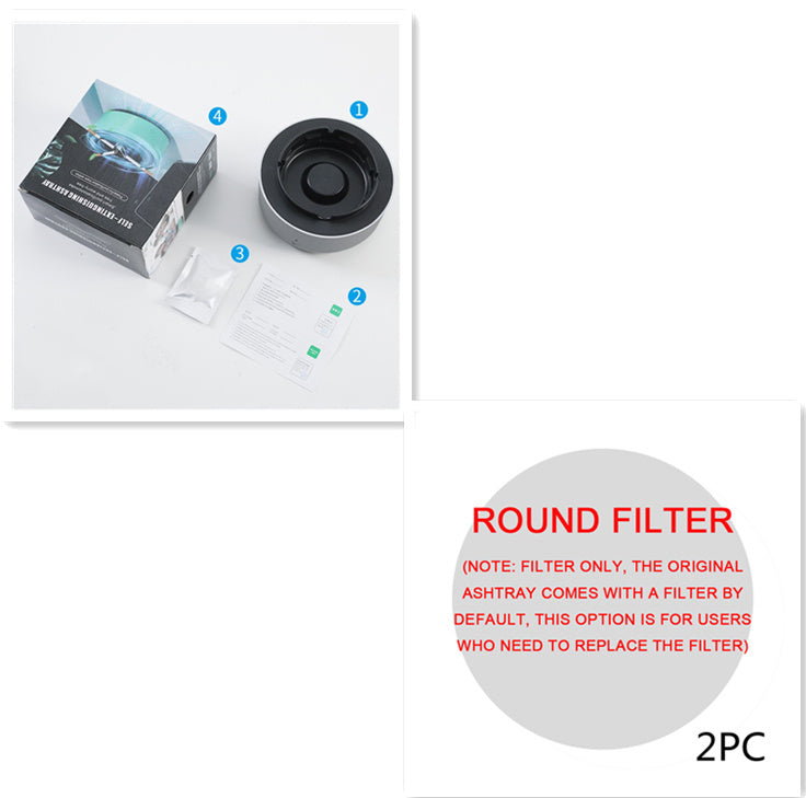 Rauchentfernungs-Luftreinigungs-Aschenbecher, Anionenreinigung, praktischer automatischer Luftreiniger-Aschenbecher, tragbares Gerät für den Auto-Aschenbecher DamnLuxe