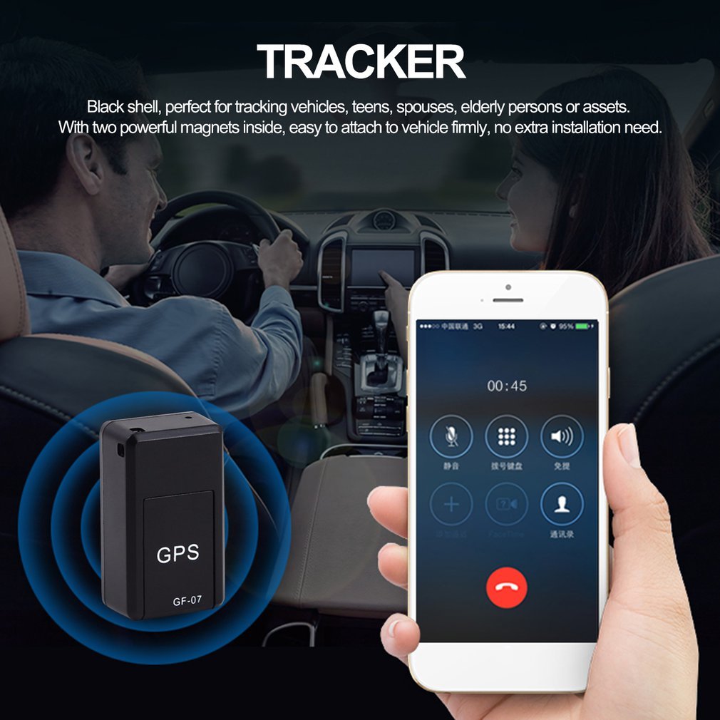 Auto-Tracker, magnetischer Mini-Auto-Tracker, GPS-Echtzeit-Tracking-Ortungsgerät, aufnehmbarer Anti-Lost-Wiederaufladbarer Locator DamnLuxe