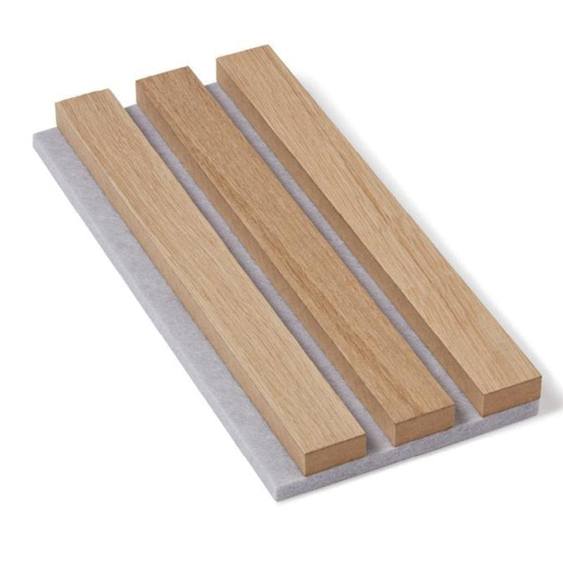 Akustikplatte-Polyesterfaser-Holzstreifen Wanddekoration Konkav-konvexe Gitterplatte Umweltschutz Außenhandelsfabrik DamnLuxe