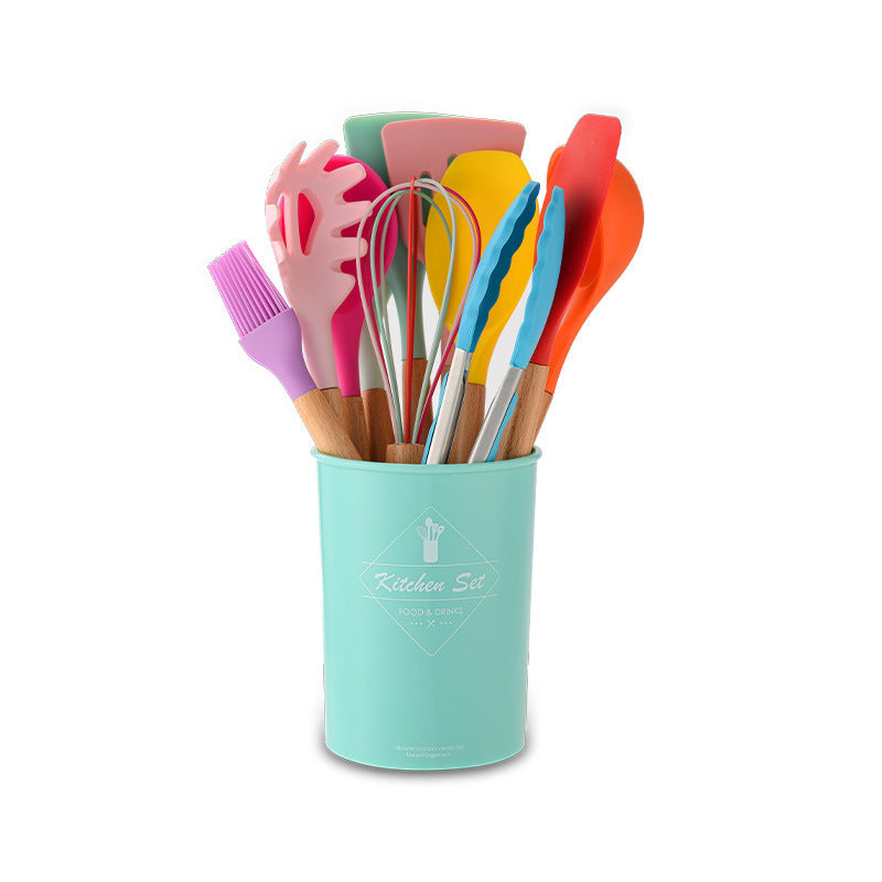 Silikon Küchen Set mit Holzgriffe DamnLuxe