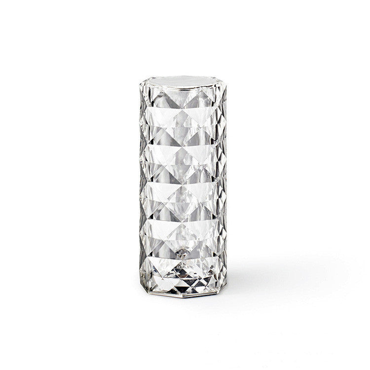 Nordic Kristall Lampe USB Tisch Lampen Schlafzimmer Touch Dimmen Atmosphäre Diamant Nacht Licht Rose Projektor Lampe Dekor DamnLuxe