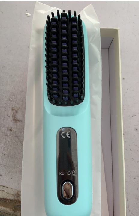 2 in 1 Glattes Haar Kamm Kabelloser Haarglätter Bürste Haar Schnellheizung Tragbarer Heißlockenwickler USB-Aufladung DamnLuxe