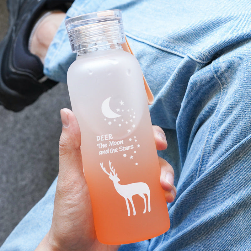 Süße Transparente Flasche für To Go DamnLuxe