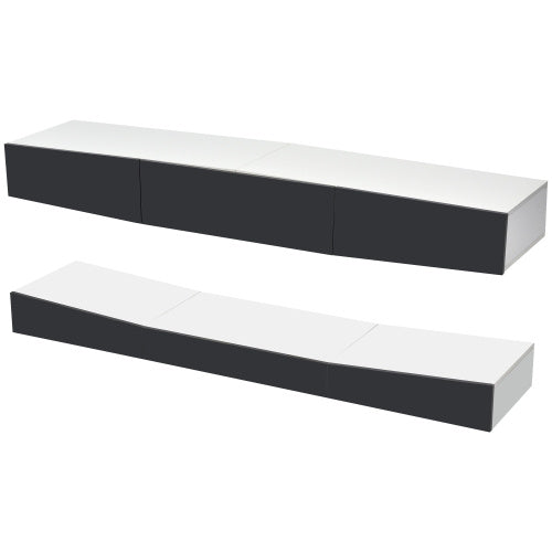 Hängender TV-Ständer aus Spanplatten (Lowboard) DamnLuxe