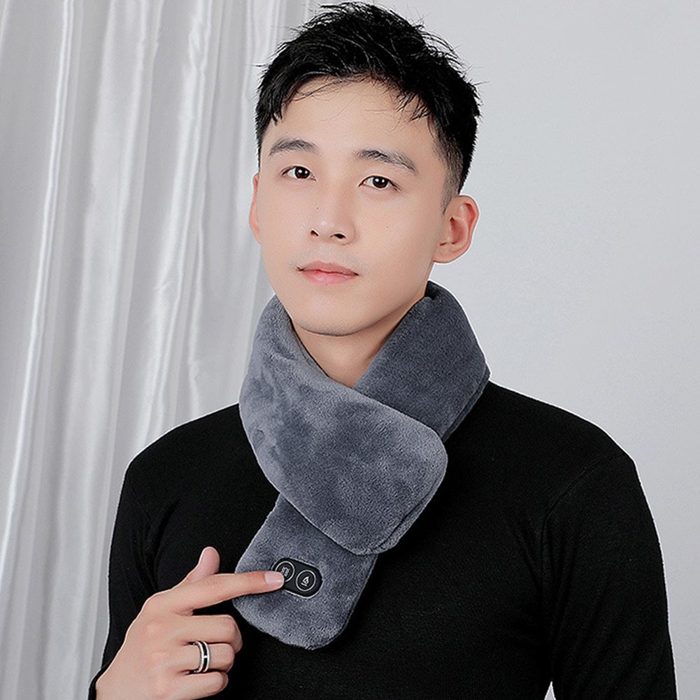 Beheizbarer Damen & Herren  Schall, Kann mann waschen und Mit USB-C Ladegerät Laden DamnLuxe