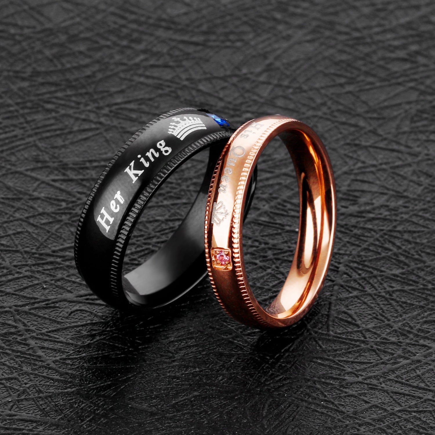 Kronen Ringe für Paare DamnLuxe