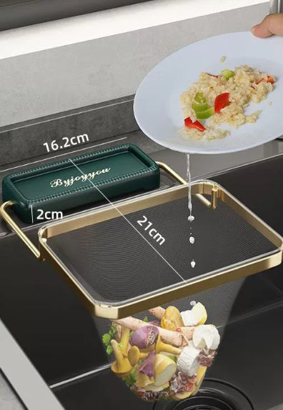 Küchenspüle Filter Rack Saugnapf Einweg Reste Reste Filter Tasche Küche Müll Abfluss Rack Spüle Sieb Küche Gadgets DamnLuxe