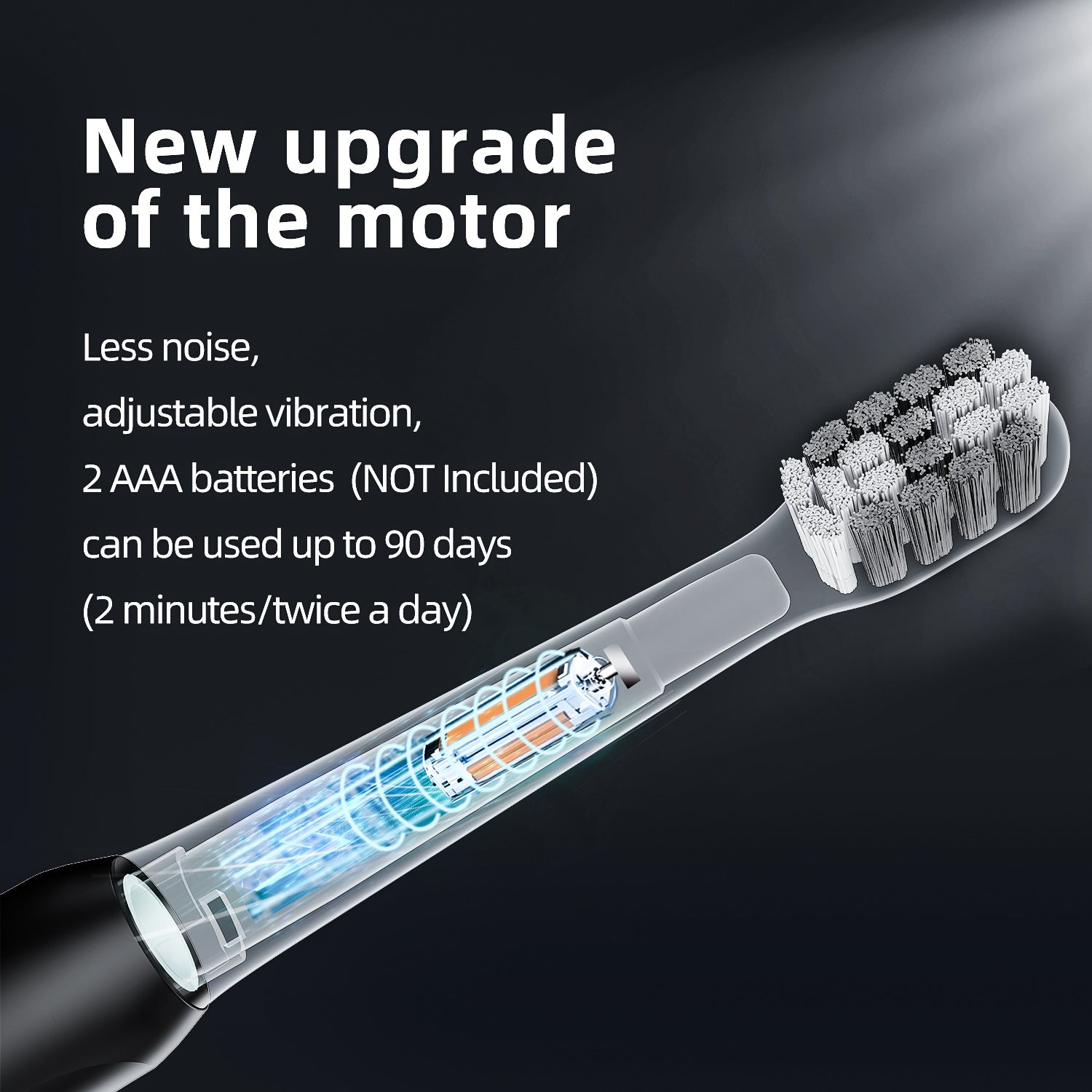 Elektrische Zahnbürste Lang Anhaltende Batterie und Dauer null