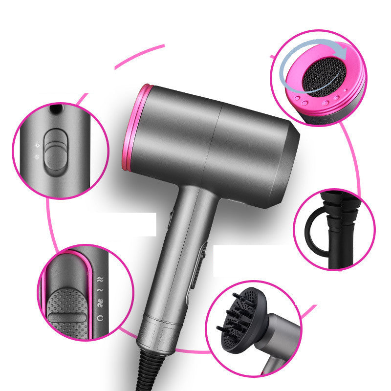 Haartrockner 1400 W 110 V 220 V Haartrockner Haarföhn Schneller, glatter Heißluftstyler 3 Wärmeeinstellungen 2 Geschwindigkeitseinstellungen DamnLuxe