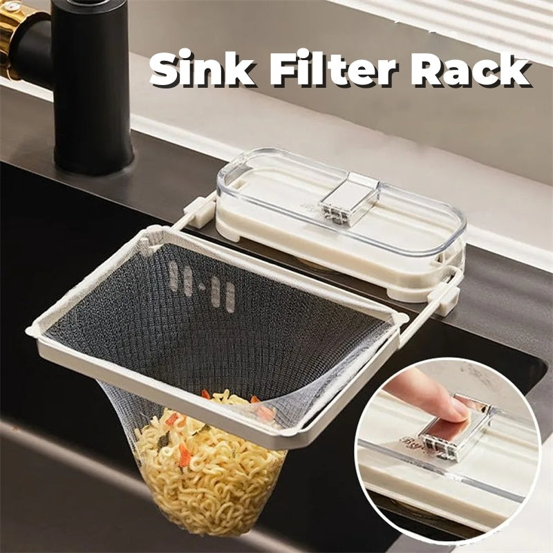 Küchenspüle Filter Rack Saugnapf Einweg Reste Reste Filter Tasche Küche Müll Abfluss Rack Spüle Sieb Küche Gadgets DamnLuxe