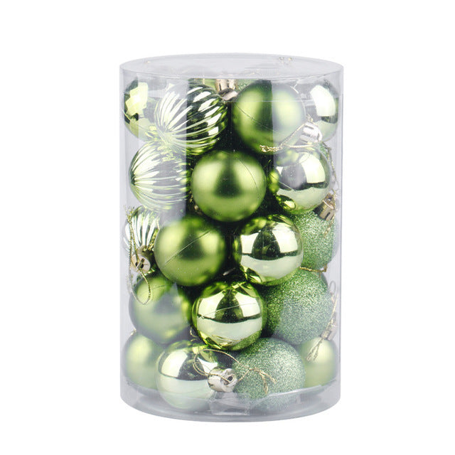 Weihnachtskugeln set 34Stk. zum Aufhängen Vers. Farben DamnLuxe