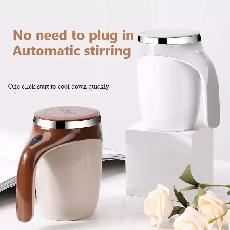 Rührbecher Kaffeetasse Wiederaufladbares Modell Automatischer  Hochwertiger elektrischer Rührbecher Lazy Milkshake Rotierender magnetischer Wasserbecher DamnLuxe