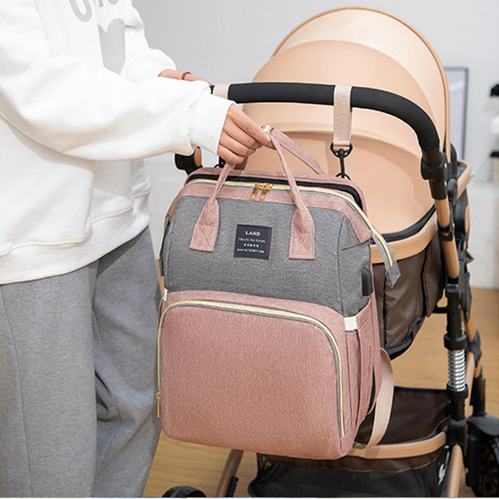 Wickeltasche, Mutter's Rücksack für Babys, Krippe Rucksack, Große, Kapazität Heraus Milch Isolierte Tasche DamnLuxe