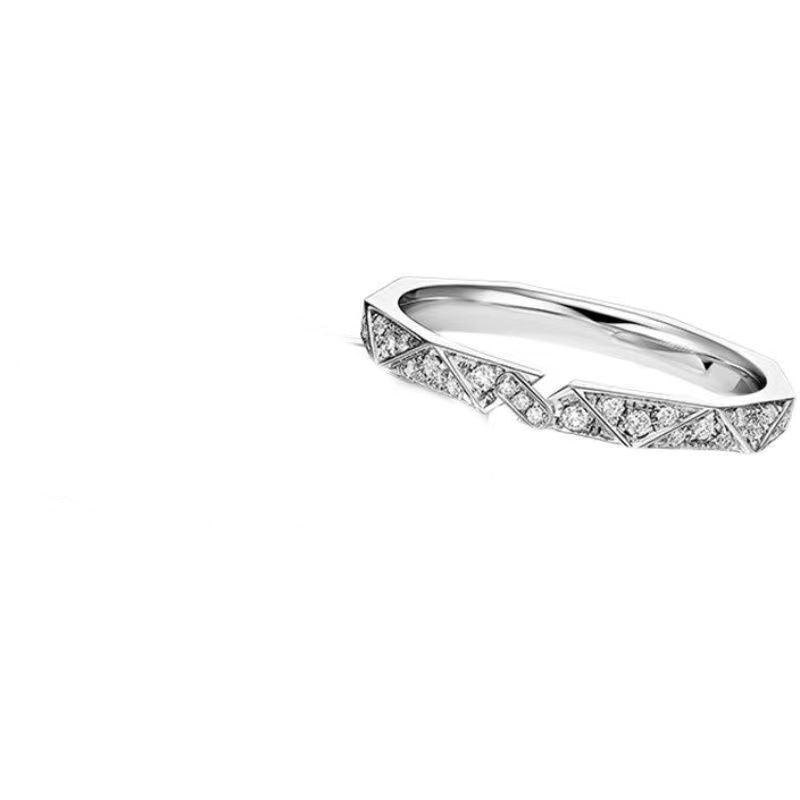 Paar Ring Sterling Silber Gold Hoch Qualitativ DamnLuxe
