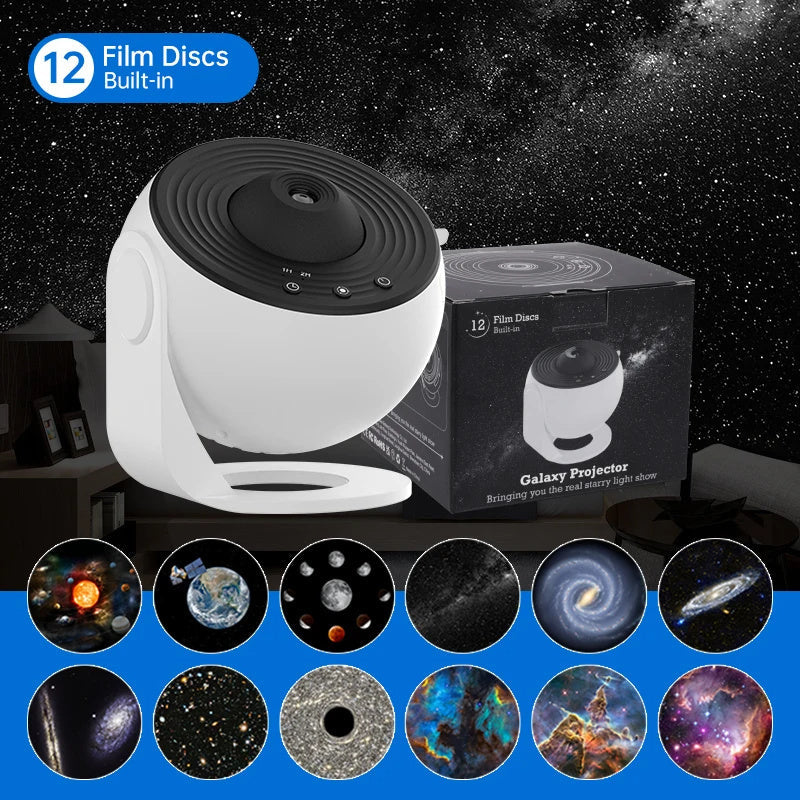 Geschenke für Alle, Nachtlicht-Galaxie-Projektor, Sternenhimmel-Projektor, 360-Grad-Drehung, Planetarium-Lampe für Kinderzimmer, Valentinstagsgeschenk, Hochzeitsdeko DamnLuxe