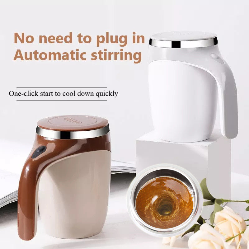 Rührbecher Kaffeetasse Wiederaufladbares Modell Automatischer  Hochwertiger elektrischer Rührbecher Lazy Milkshake Rotierender magnetischer Wasserbecher DamnLuxe