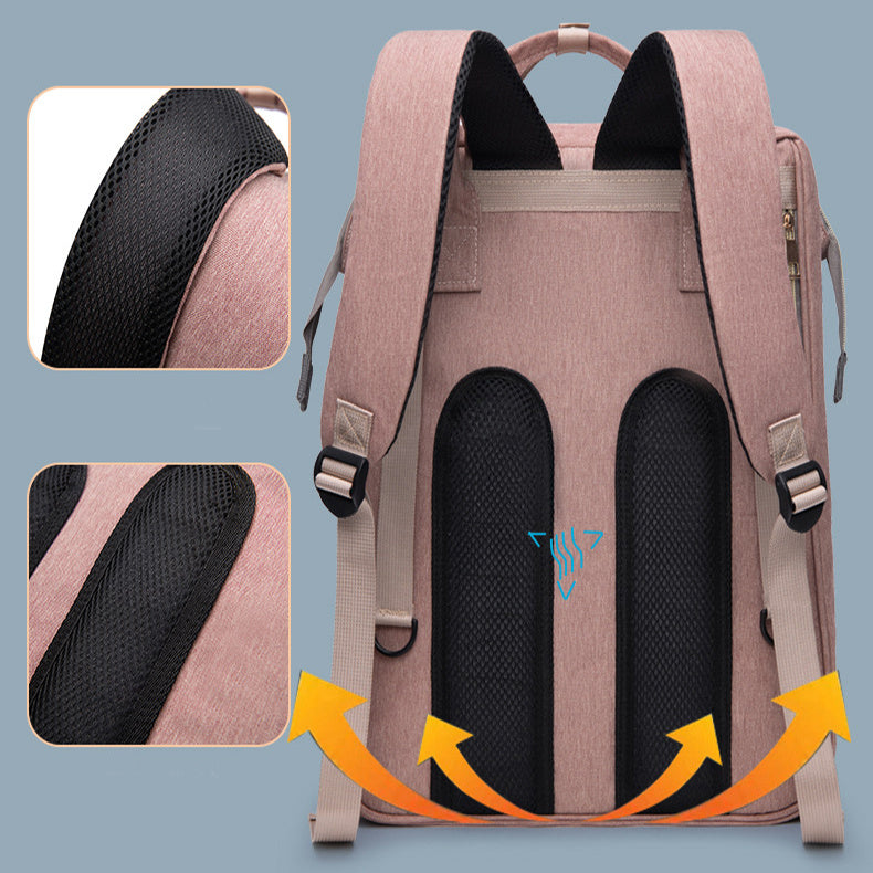 Wickeltasche, Mutter's Rücksack für Babys, Krippe Rucksack, Große, Kapazität Heraus Milch Isolierte Tasche DamnLuxe
