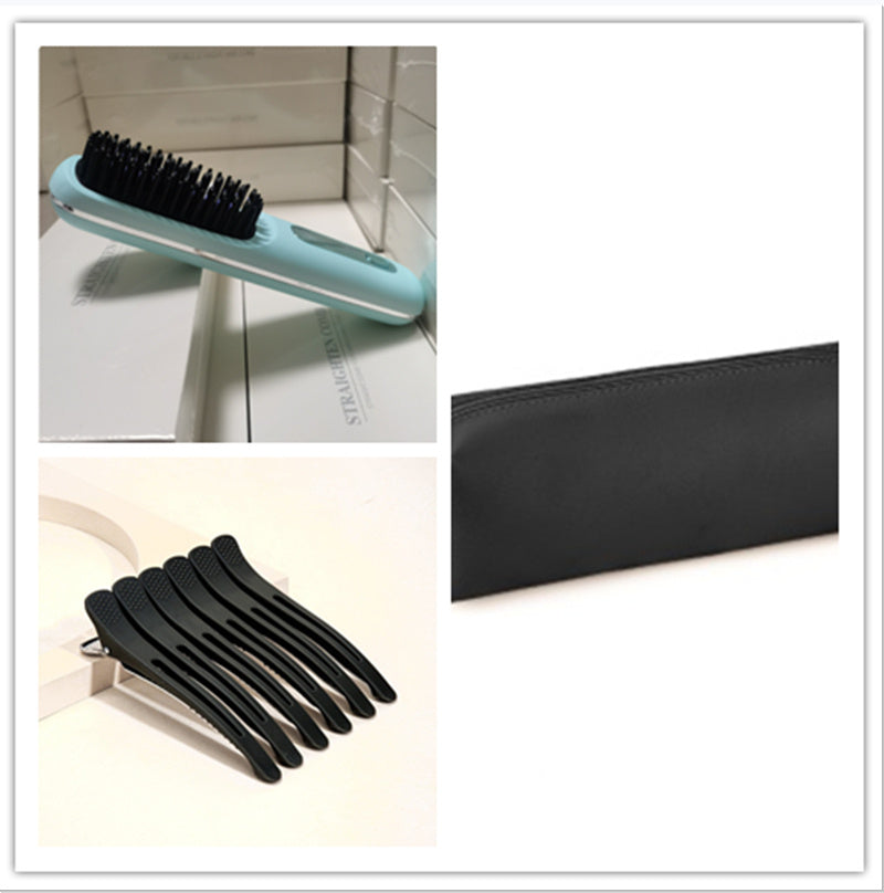 2 in 1 Glattes Haar Kamm Kabelloser Haarglätter Bürste Haar Schnellheizung Tragbarer Heißlockenwickler USB-Aufladung DamnLuxe